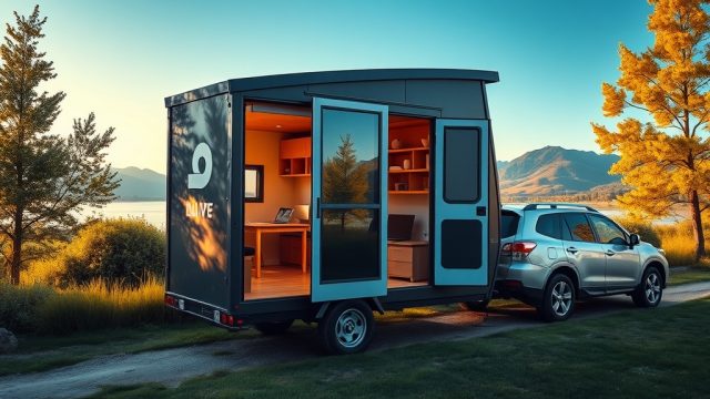 MiniLive Tiny House Çekici Profesyonel Araç: Taşınabilir Mobil Ofis Çözümleri